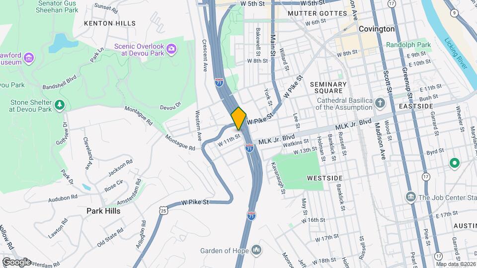 608 W 11th St Map and Location Details