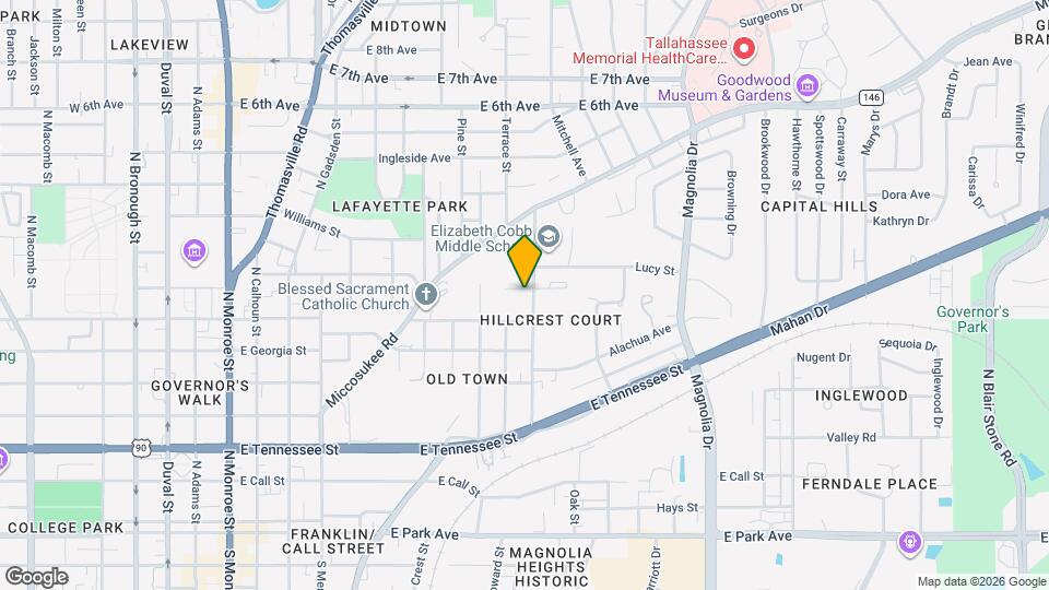 813 Baker St, Unit 813 Map and Location Details