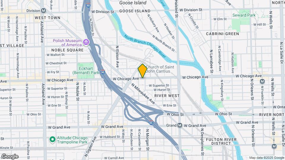 1001 W Chicago Ave Mapa y Detalles de la Ubicación
