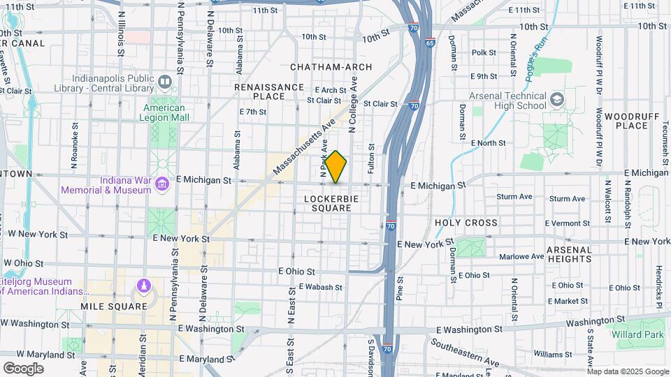 617 E Michigan St Map and Location Details