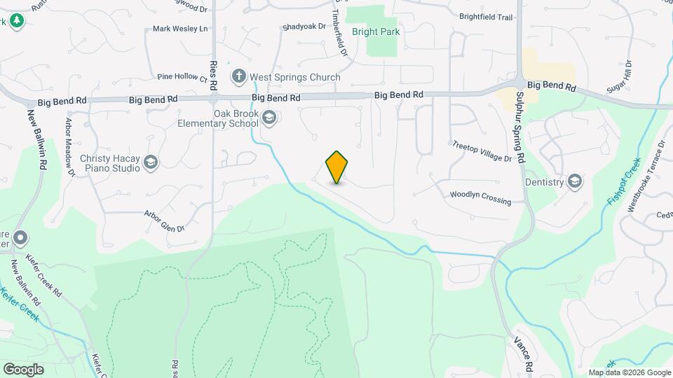1425 Red Oak Plantation Dr Map and Location Details
