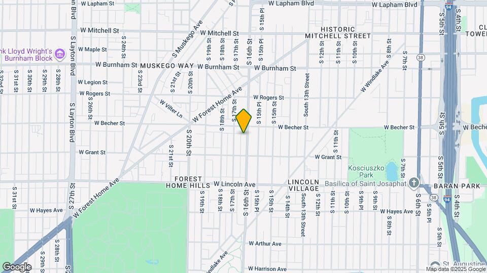 2127B S 16th St Map and Location Details