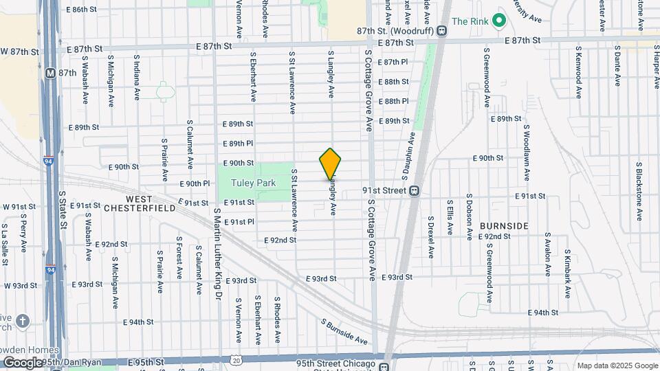 9036 S Langley Ave Map and Location Details