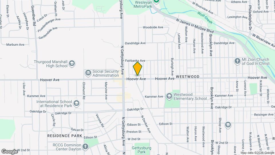 3925 Hoover Ave Map and Location Details