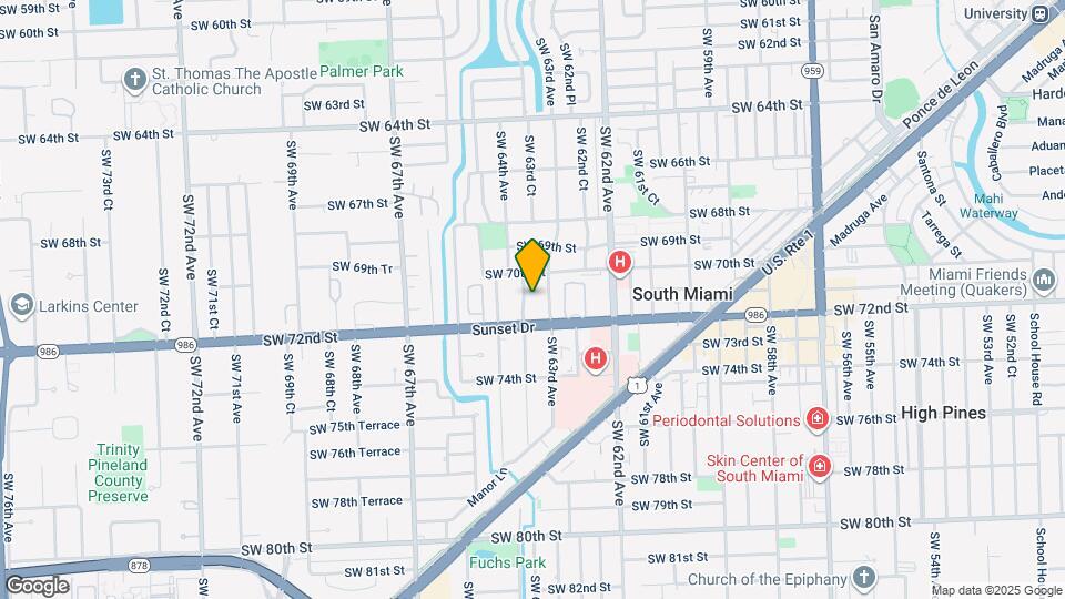 7041 SW 63rd Ct Map and Location Details