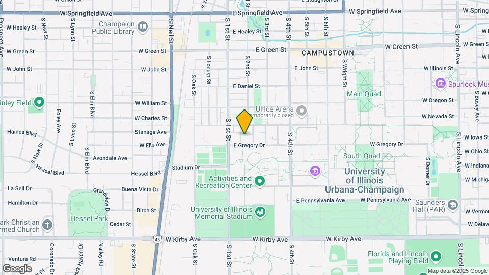 1110 S 2nd St Map and Location Details