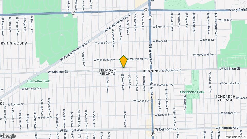 7356 W Addison St Map and Location Details