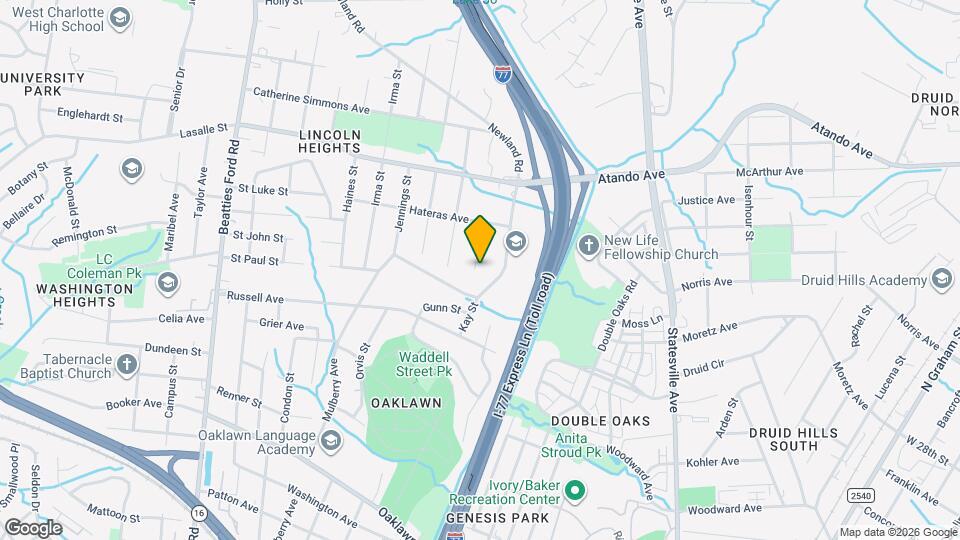 1828 Brownstone St Mapa y Detalles de la Ubicación