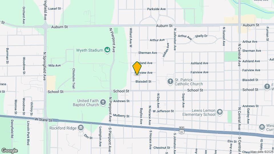616 N Greenview Ave Map and Location Details
