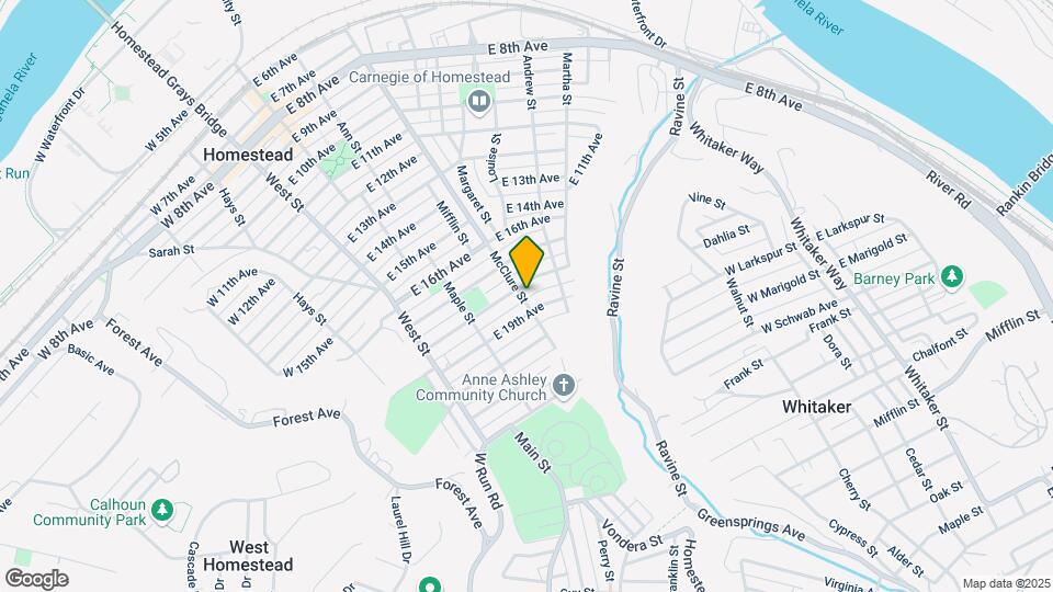 1807 McClure St Map and Location Details