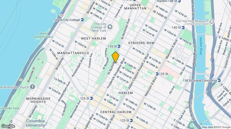 314 W 133rd St Map and Location Details
