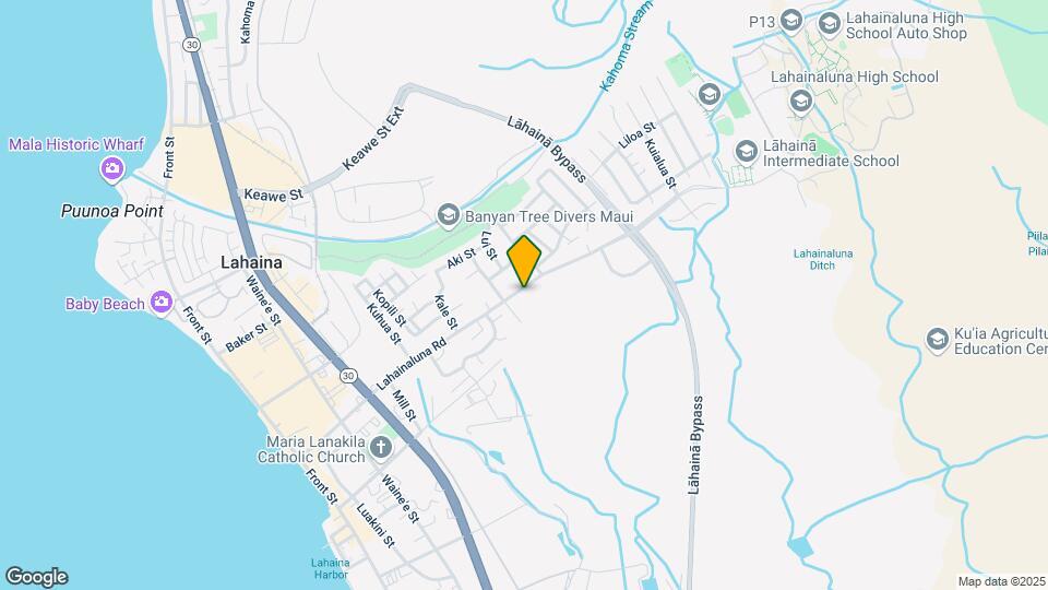 528 Lahainaluna Rd Map and Location Details