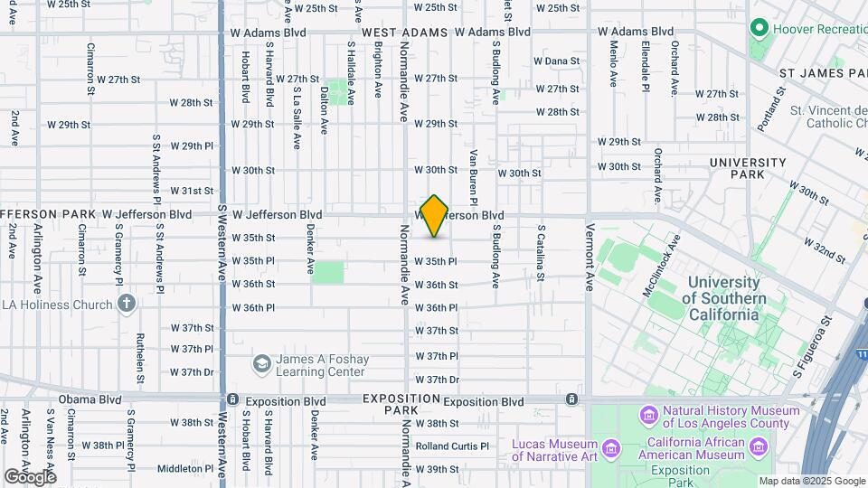 1348 W 35th St Mapa y Detalles de la Ubicación