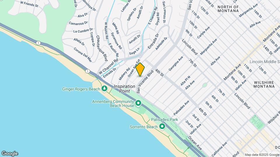 201 San Vicente Blvd Map and Location Details