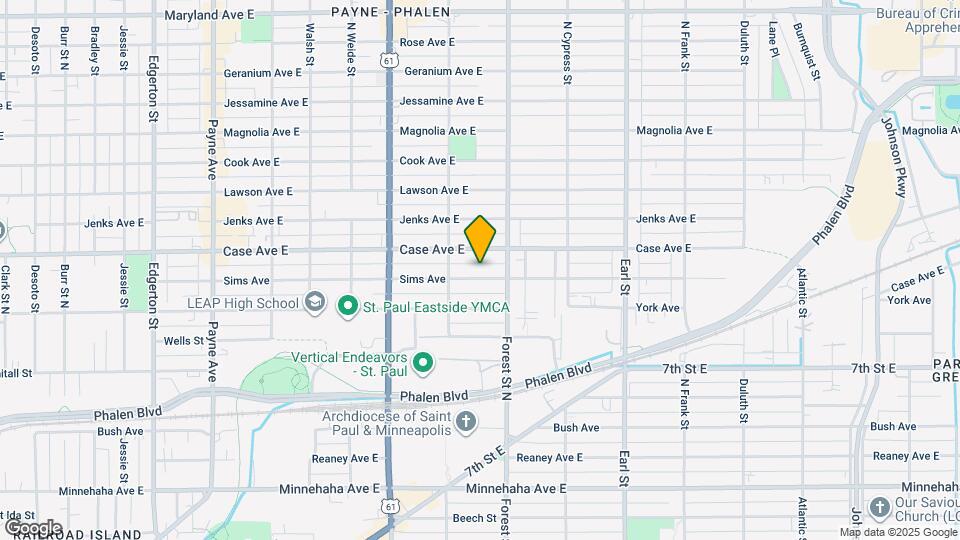 911 Sims Ave Map and Location Details