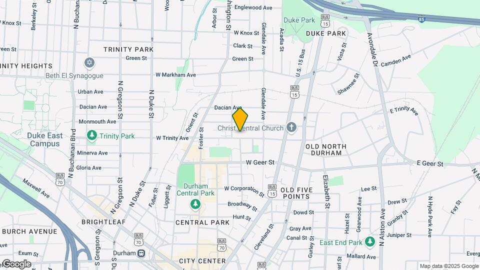 224 W Trinity Ave Map and Location Details