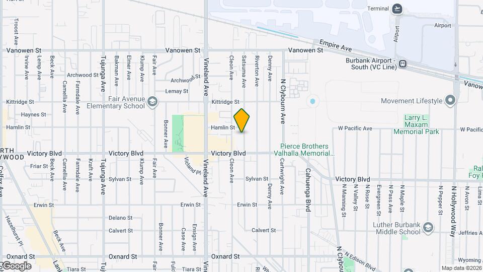 6441 Satsuma Ave Map and Location Details