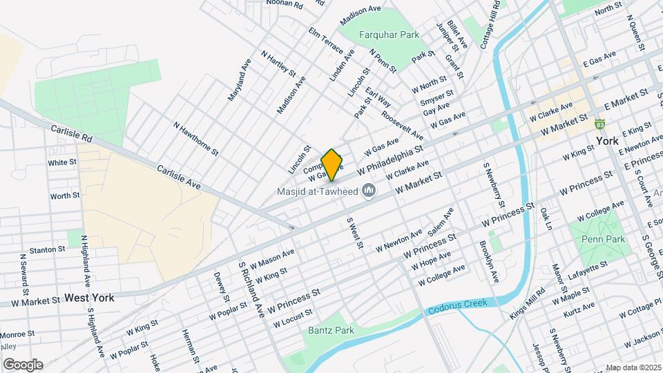 600 W Philadelphia St Map and Location Details