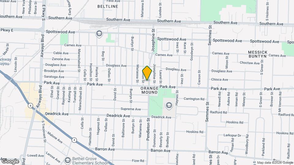 861 Pendleton St Map and Location Details