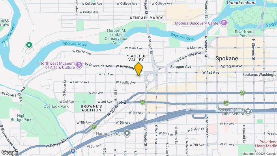 1623 W 1st Ave Map and Location Details