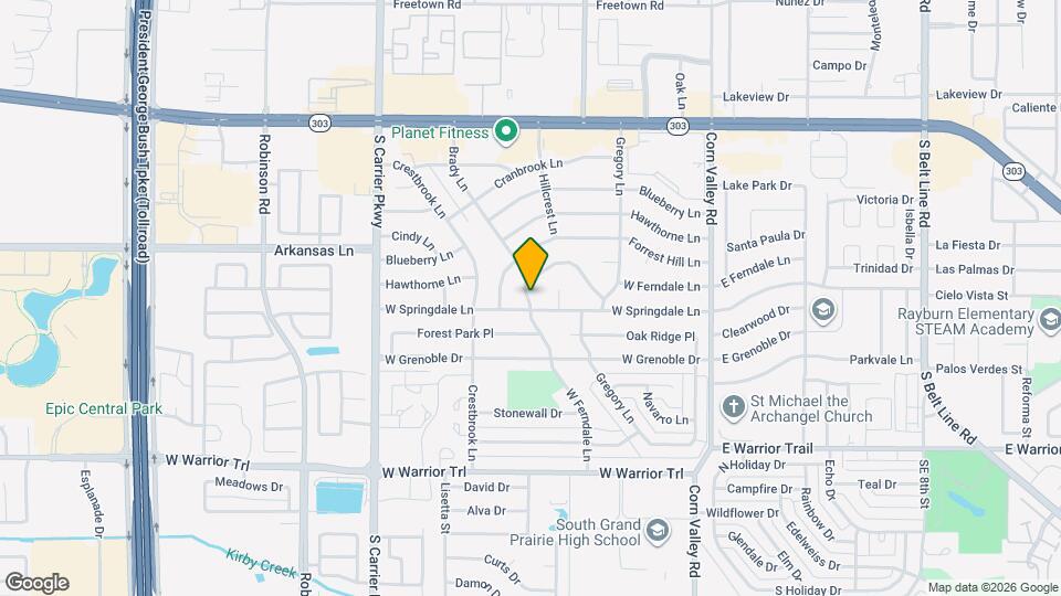 2805 W Ferndale Ln Map and Location Details