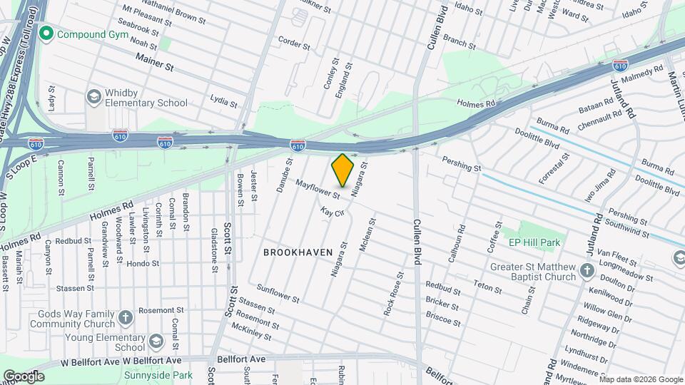 4421 Mayflower St Map and Location Details