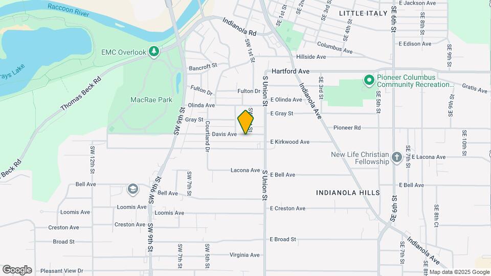 112 Davis Ave Map and Location Details