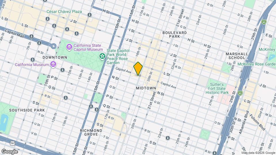 1306 19th St Map and Location Details