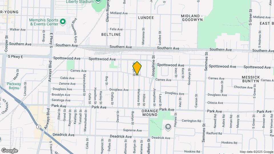 2717 Carnes Ave Map and Location Details