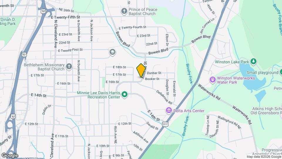 1416 Attucks St Map and Location Details