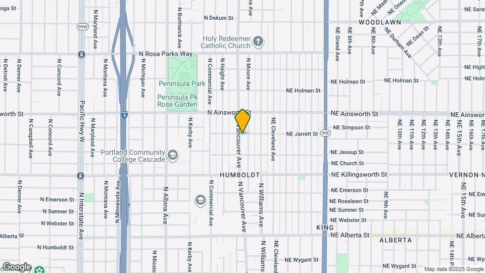 5774 N Vancouver Ave Map and Location Details