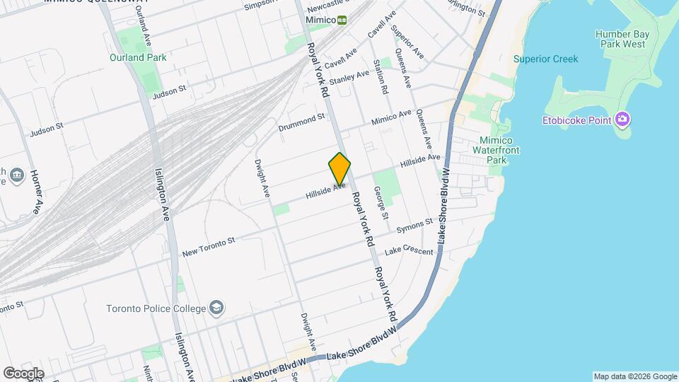 119B Hillside Ave Map and Location Details