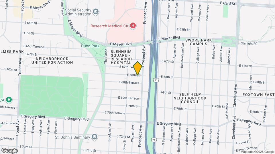 2431 E 68th St Map and Location Details