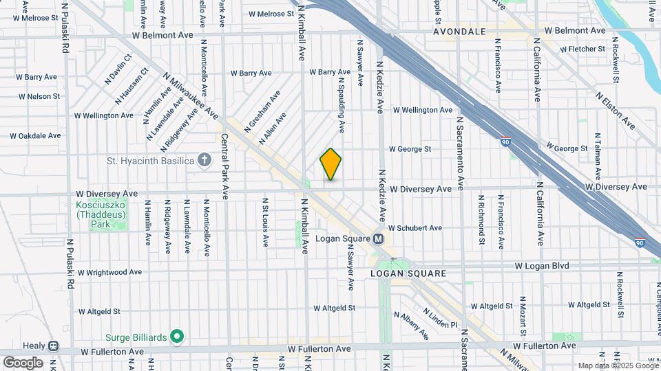 3318 W Diversey Ave Map and Location Details