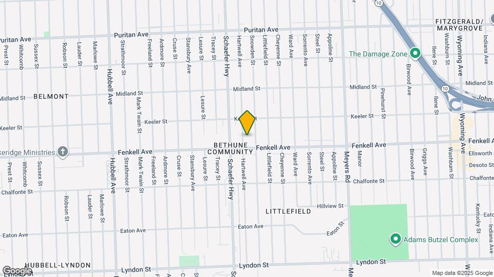 15340 Hartwell St Map and Location Details