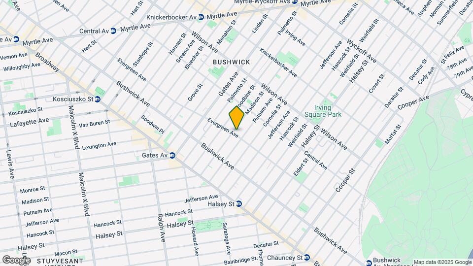 491 Evergreen Ave Mapa y Detalles de la Ubicación