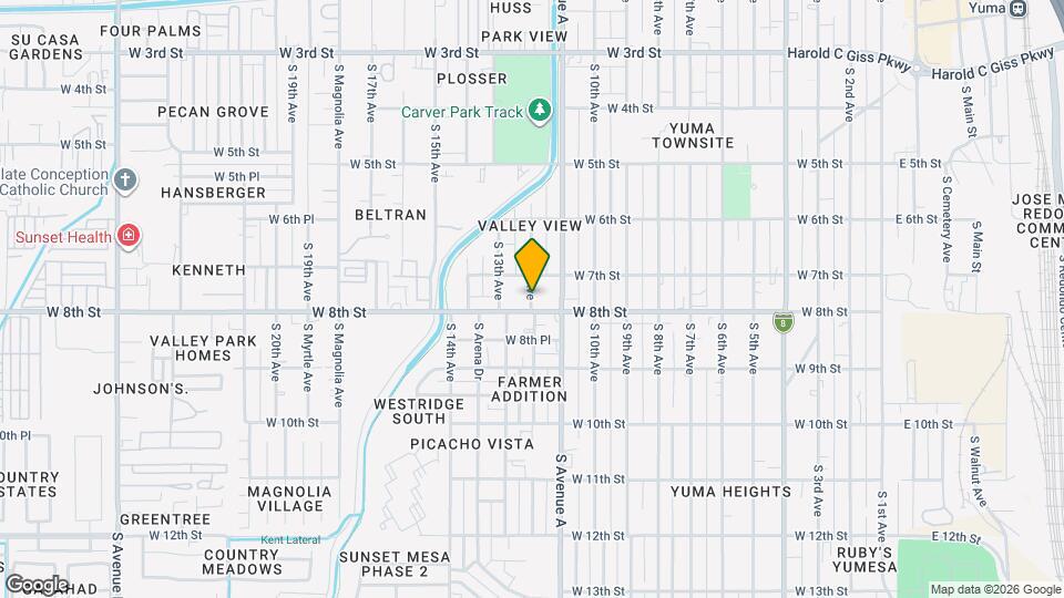 1081 S Avenue A Map and Location Details