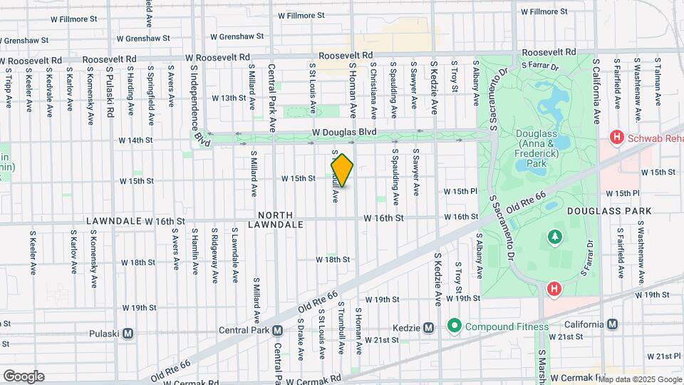 1519 S Trumbull Ave Map and Location Details