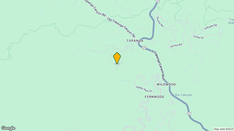 121 Old Topanga Canyon Rd Map and Location Details