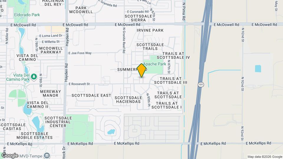 1024 N 85th Pl Map and Location Details