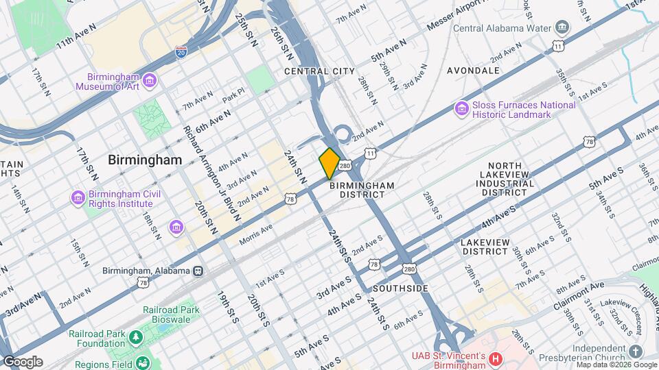 40 25th St N Map and Location Details