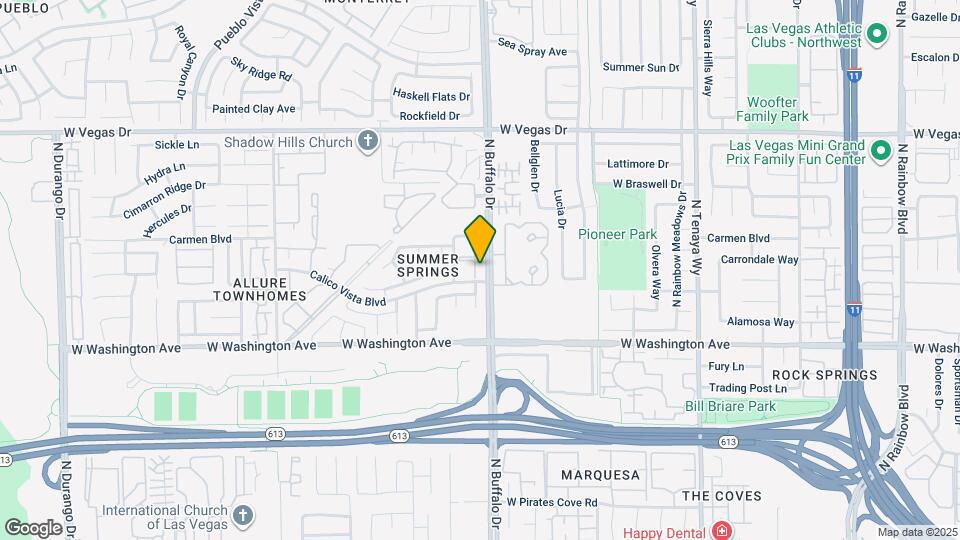 1105 N Buffalo Dr Map and Location Details