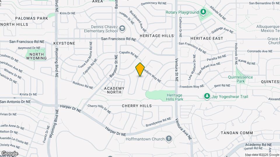 7210 Ticonderoga Rd NE Map and Location Details