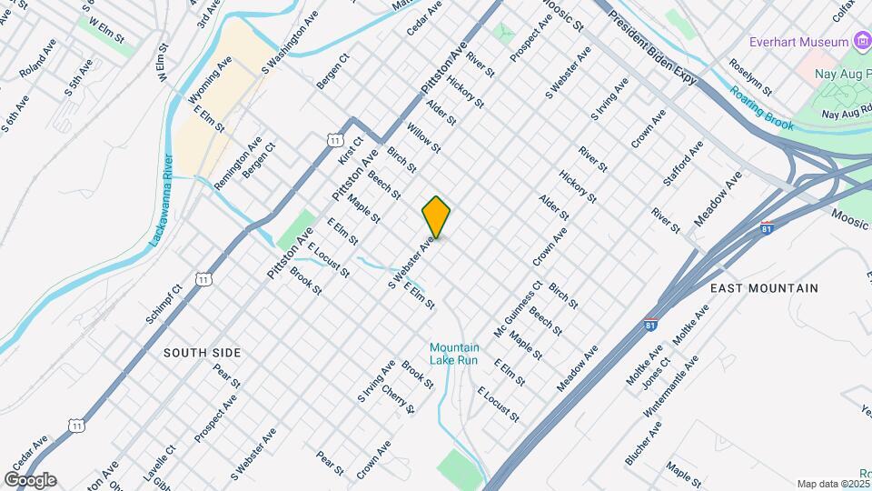 913 S Webster Ave Map and Location Details