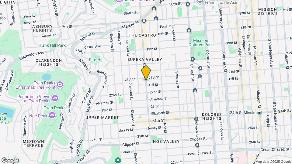 826 Castro St Map and Location Details