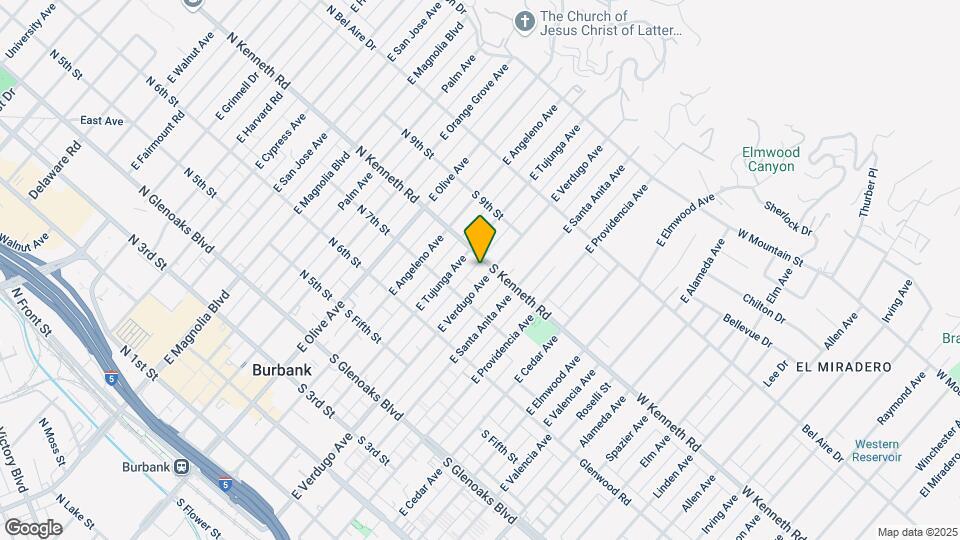 731 E Verdugo Ave Mapa y Detalles de la Ubicación
