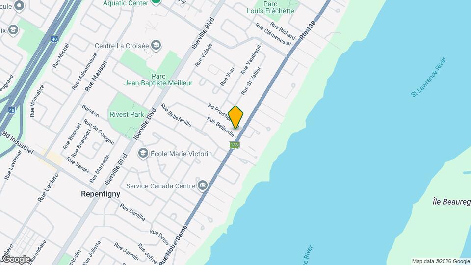 727A-729B Notre-Dame Rue Map and Location Details