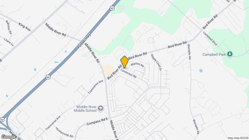 821 Lannerton Rd Map and Location Details