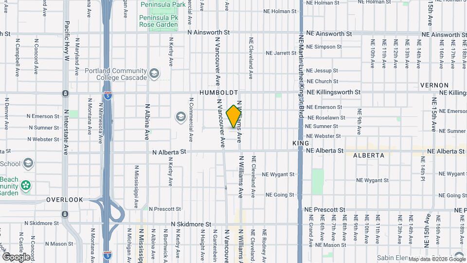 5139 N Williams Ave Map and Location Details