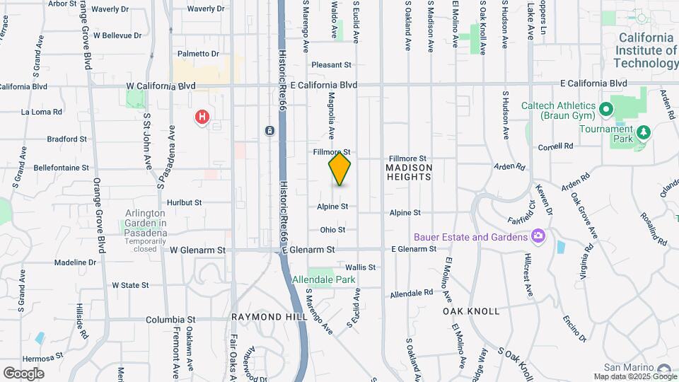 888 Magnolia Ave Map and Location Details